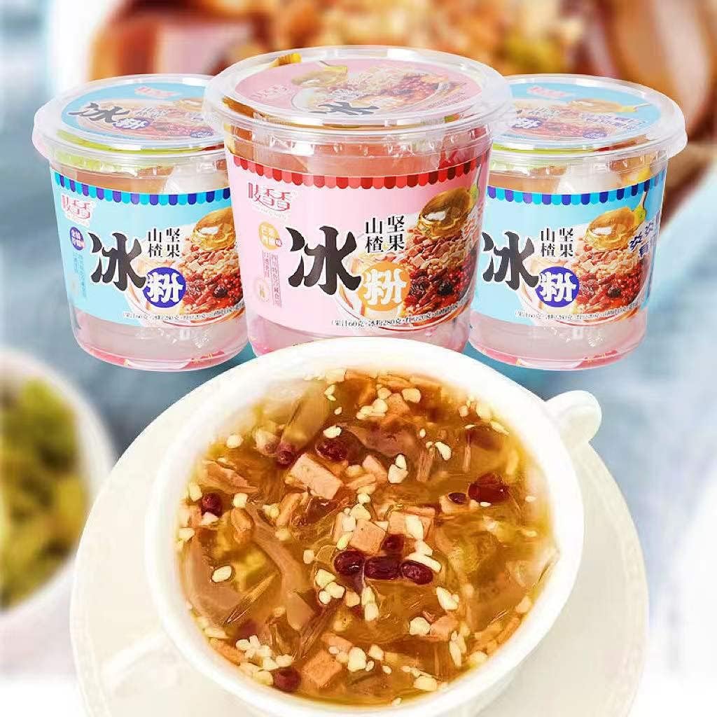 川渝冰粉 中国の軽食 重慶の氷粉軽食 四川の氷粉軽食 落花生砕サンザシ砕果氷粉即席氷粉 夏の軽食 果汁氷粉 金桔柠檬 芒果西柚 カジ