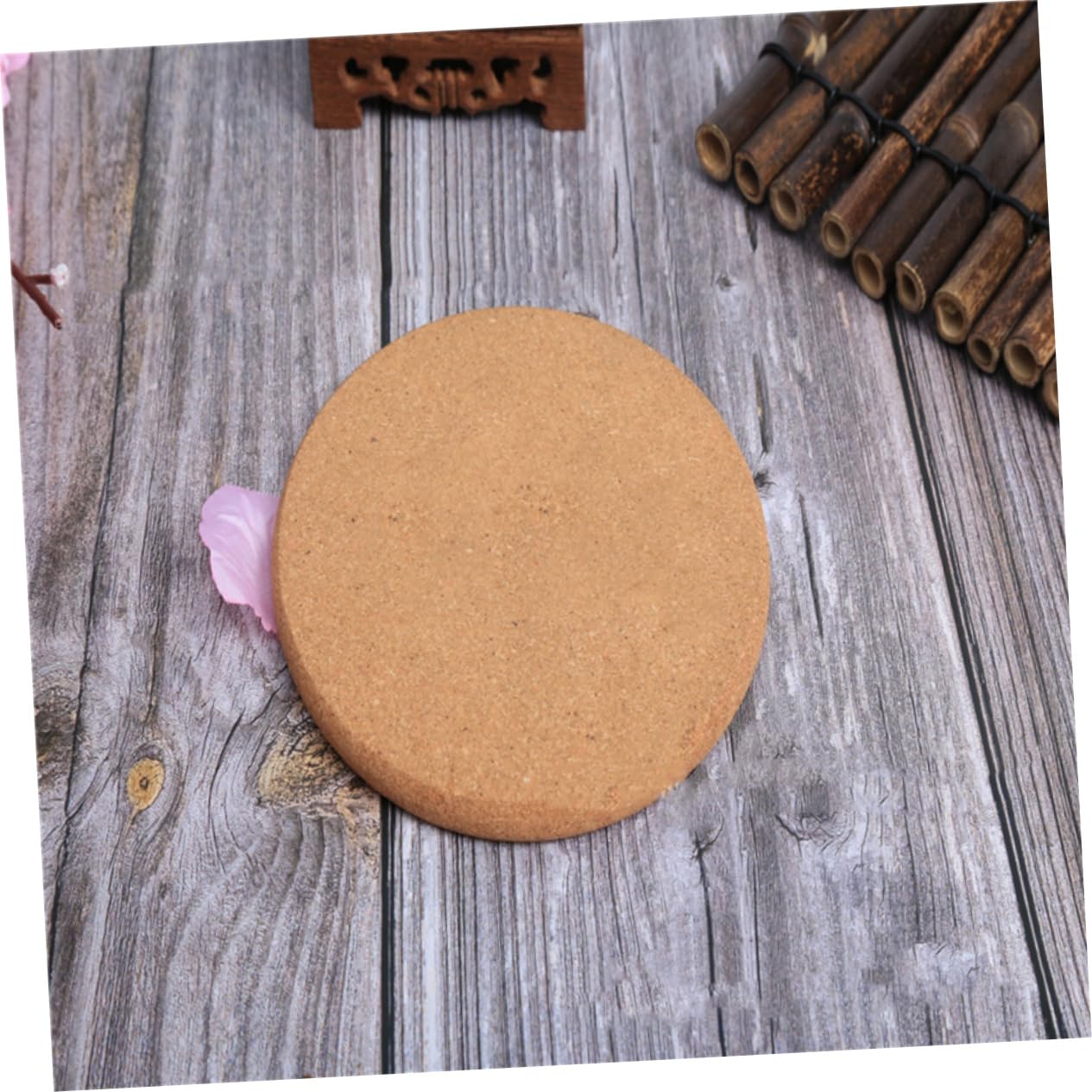 VANZACK 10 Stück Blumentopfmatte Anlage Blumentopf-Pads Pflanzentöpfe innen Platte Untersetzer für Topfpflanzen Blumenuntersetzer aus Kork Korkmatte für Pflanzgefäß Blumentopf -Untertasse