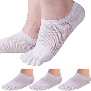 Meaiguo Toe Socks No Show Running Five Finger Socks for Men Women