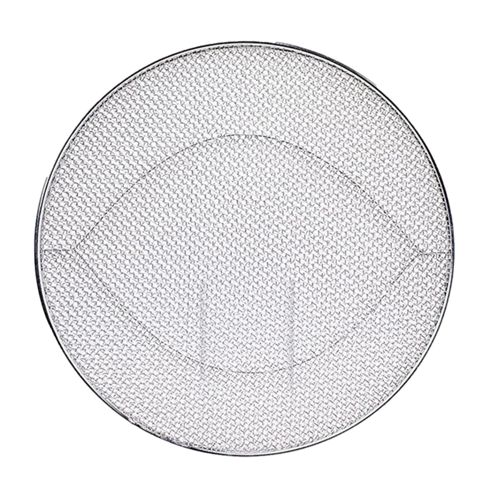 Gimocool Silver Stainless Steel Splatter Shield For Ninjas Foo Di Fg551, Reusable 6-In-1 Air Fryer Accessories, Indoor Grill Accessories, Fine Mesh Splatter Screen For Ninjas Foo Di Fg551