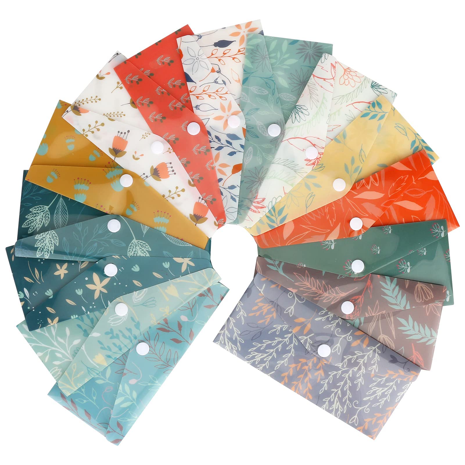 MAKINGTEC 15 Budget Envelopes, Waterproof Cash Budget Envelope, Reusable Plastic Cash Envelopes, Money Envelopes for Budgeting and Saving, Includes 15 Budget Sheets and 24 Label Stickers