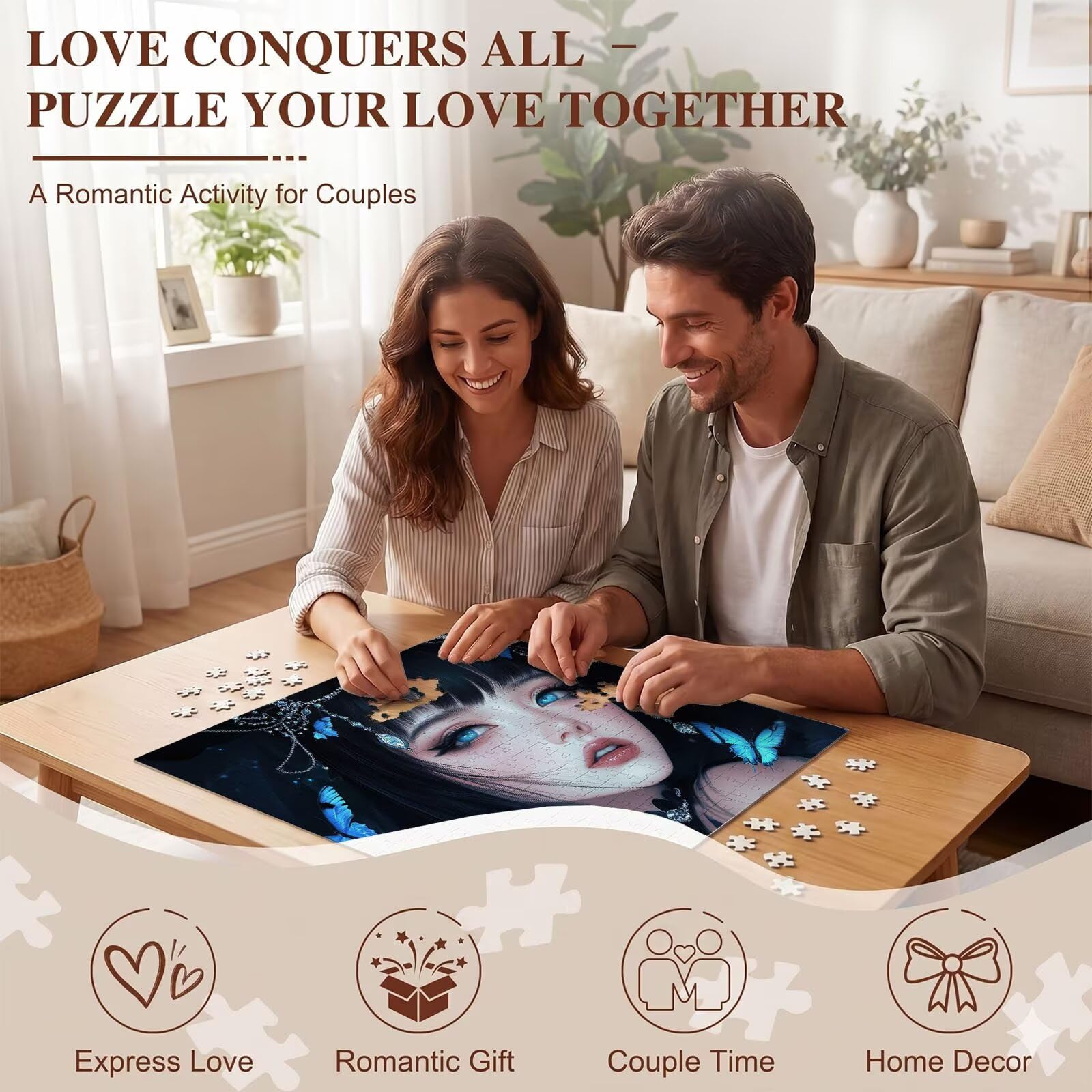 fumetti Bellezza-2 Puzzle 4000 Pezzi per Adulti, Puzzle in Legno - Collezione Classica con Poster Incluso - Sfida di Concentrazione e Passatempo Antistress, Gioco per Famiglia, 141 x 87 cm f0-673