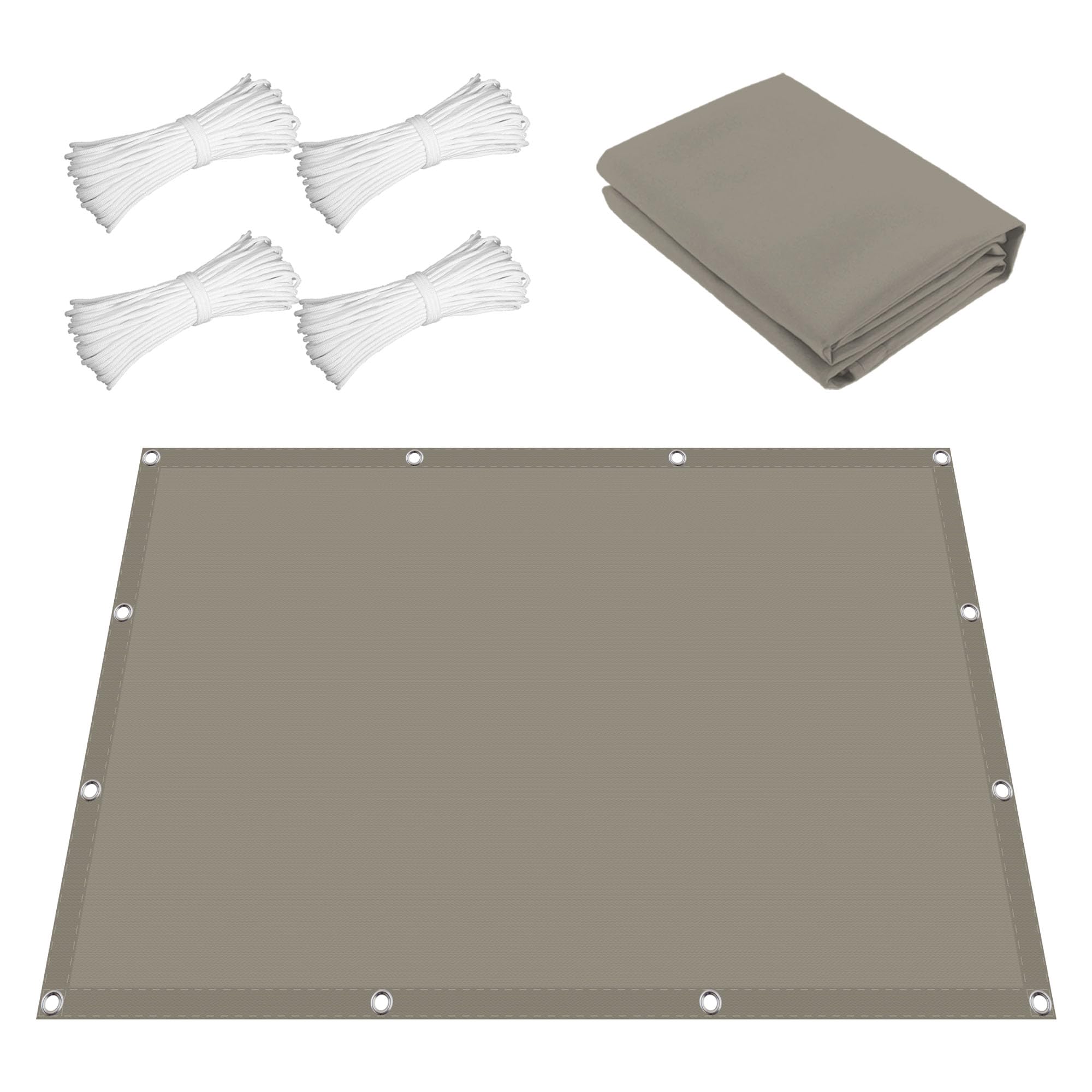 Wodoodporny Żagiel Przeciwsłoneczny 90 x 800 cm Prostokąt 98% Filtr Przeciwsłoneczny UV Wytrzymała Osłona Przeciwsłoneczna Z Linami I Przelotką Na Plażę Ogrodową Patio, Kolor ciemnoszary