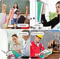 Vista 6 de 2 Inch Binders, Round 2" 3 Ring Binder, Customizable View Binder with Pockets, Assorted Colors, 4 Pack 4 Pack 2 Inch View Binder