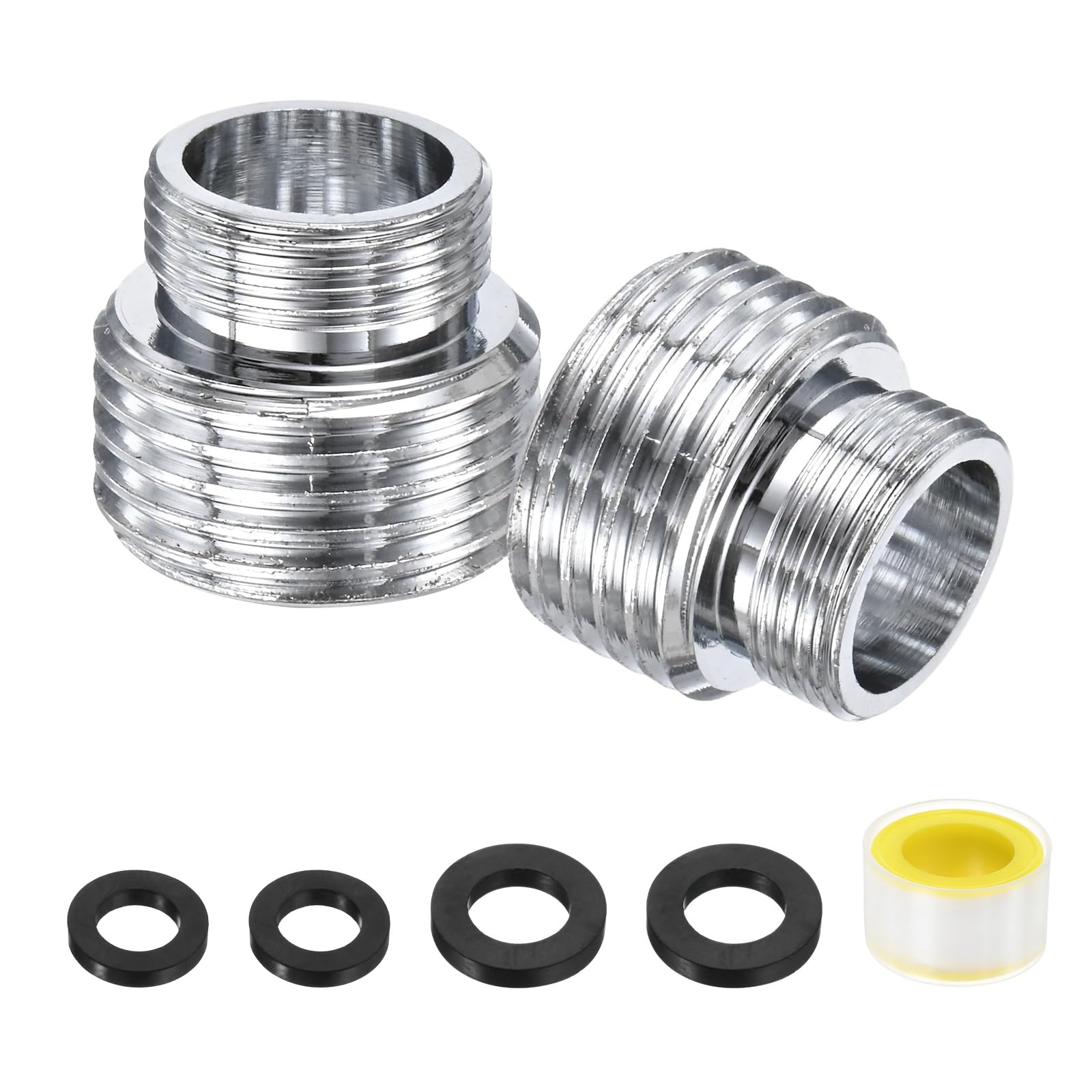 M METERXITY 2-Pack Faucet Adapter, M16 Male to G1/2 Male, for Kitchen