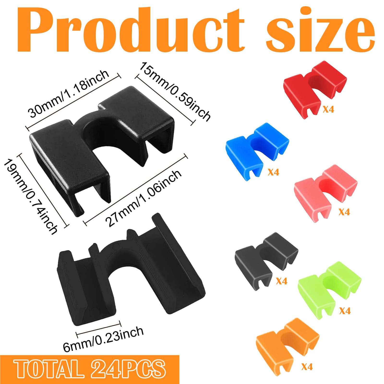 WUERKIYA 24Pcs Reusable Chopstick Helpers, Training Chopstick Hinges Connector Practice Chopsticks - Image 2