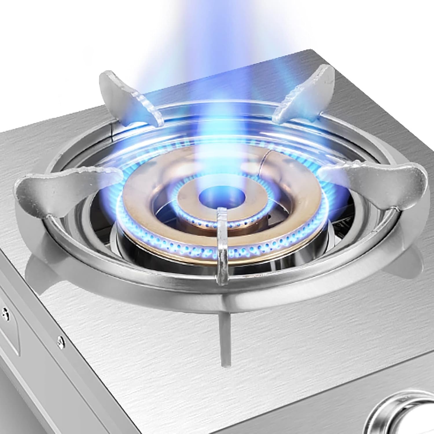 Gas cooktop Desktop Burners Hob gas hob 7.0KW Stove, Stainless Steel Kitchen Cooktop, Natural, Liquefied Petroleum, For Warming, Cooking, Bo(Ng)