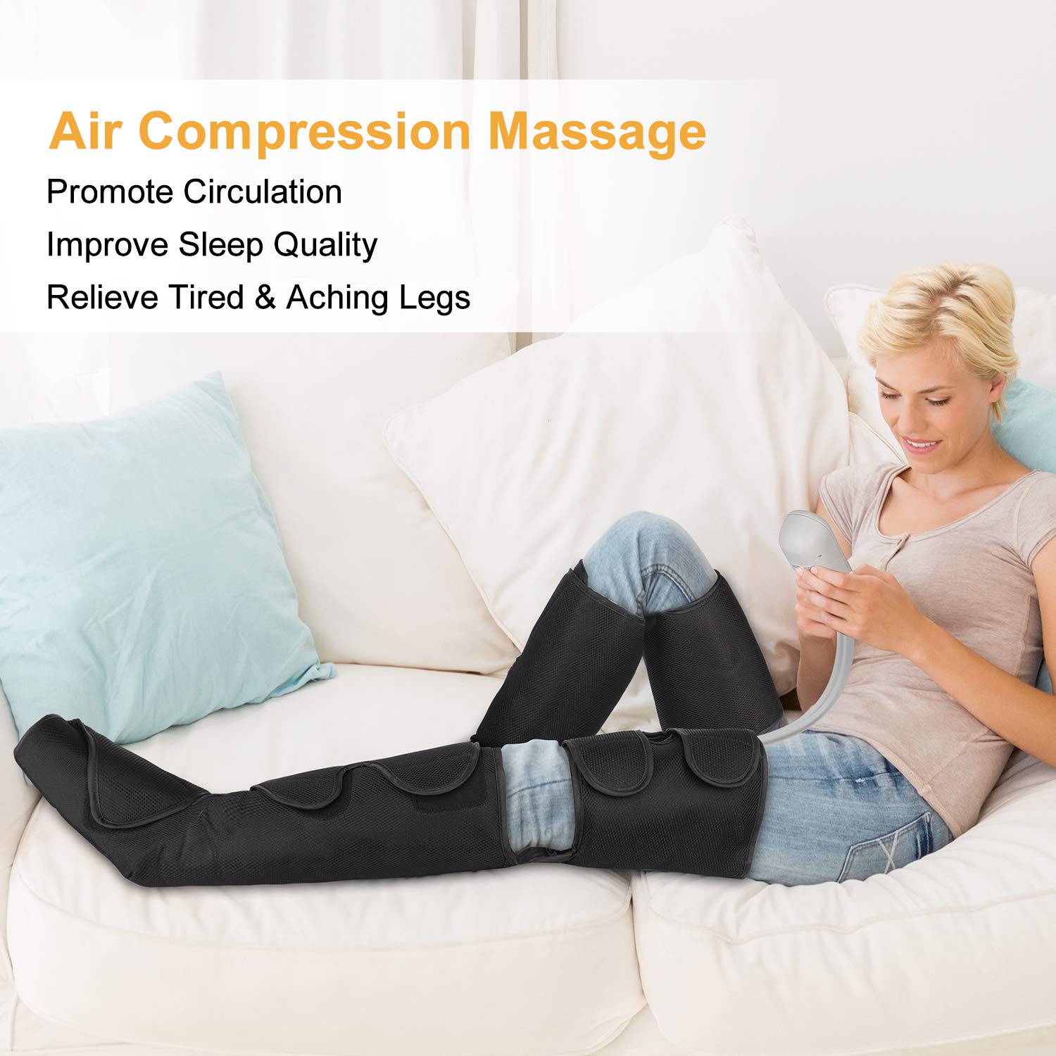 Compression Device Rls Snapklik.com : QUIINEAR Full Leg Massager, Foot, Calf & Thigh Massage ...