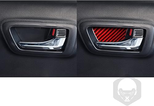 Miniatura 10 de NVCNX Real Premium - Caja de almacenamiento de fibra de carbono para el centro del automóvil, cubierta de tira lateral, cubierta interior compatible