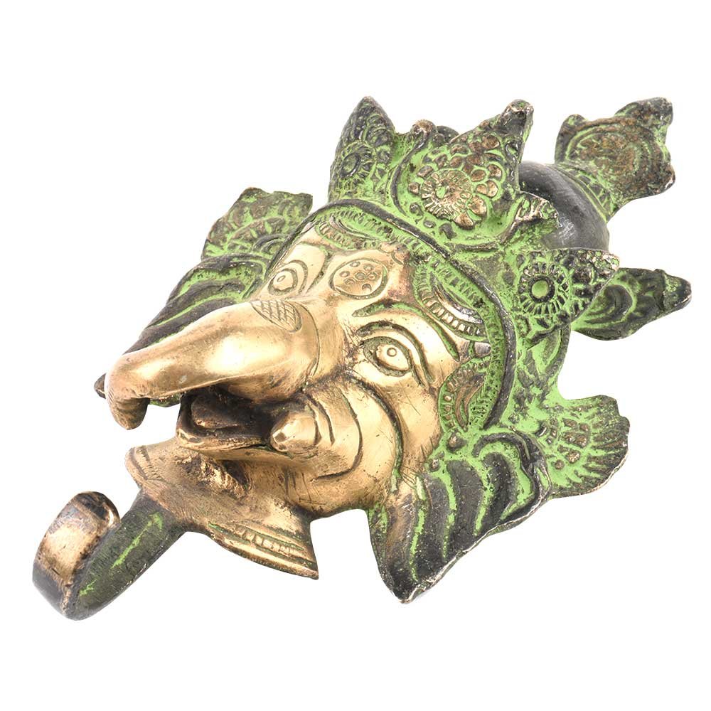 IndianShelf 6-Packs Multicolor High End Brass Heavy Duty Decorative Vintage Key Holder, Key Wall Hooks for Hanging Coats, Jackets, Leash, Hat, Towel, Backpack, Purse, Handbag