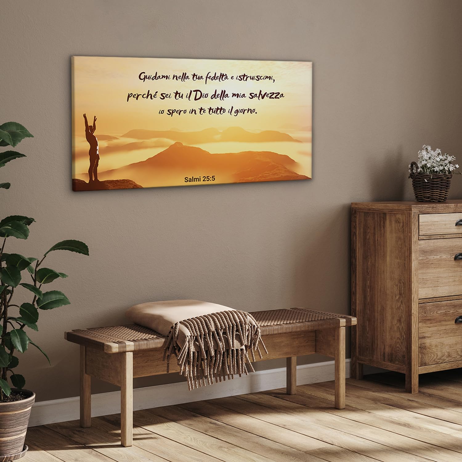 Sacroarte 140x70cm Stampa di Immagini Stampe e Quadri - Citazioni Testi della Sacra Bibbia