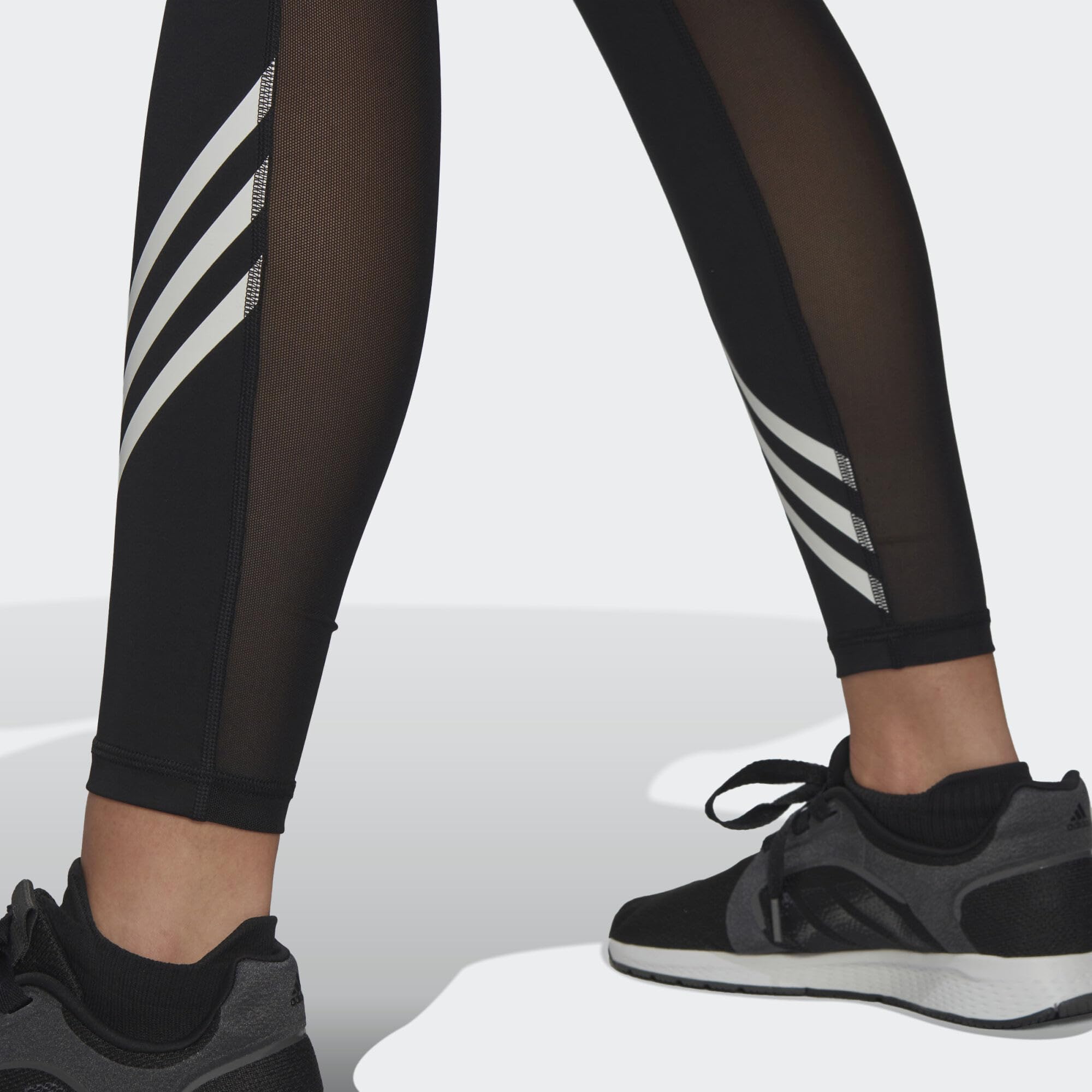 Adidas - Techfit 3 Stripes 7/8 Leggings, Calzamaglia Donna