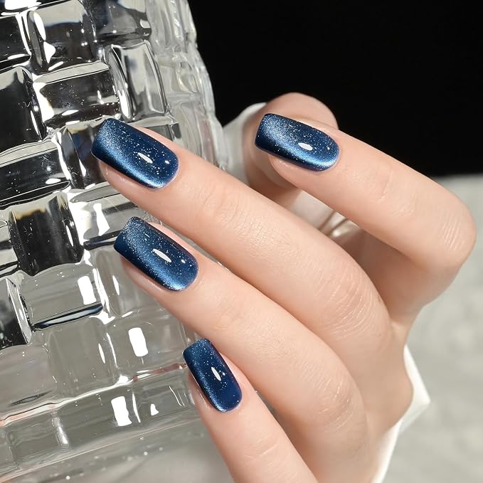 Esmalte de uñas gel GAOY Mystic Blue 16ml con efecto ojo de gato miniatura 3