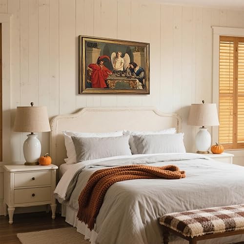 Miniatura 5 de Póster de Fausto y Mefistófeles jugando al ajedrez, arte de pared clásico vintage de The Devils Checkmate Pintura Retro para el hogar, dormitorio,