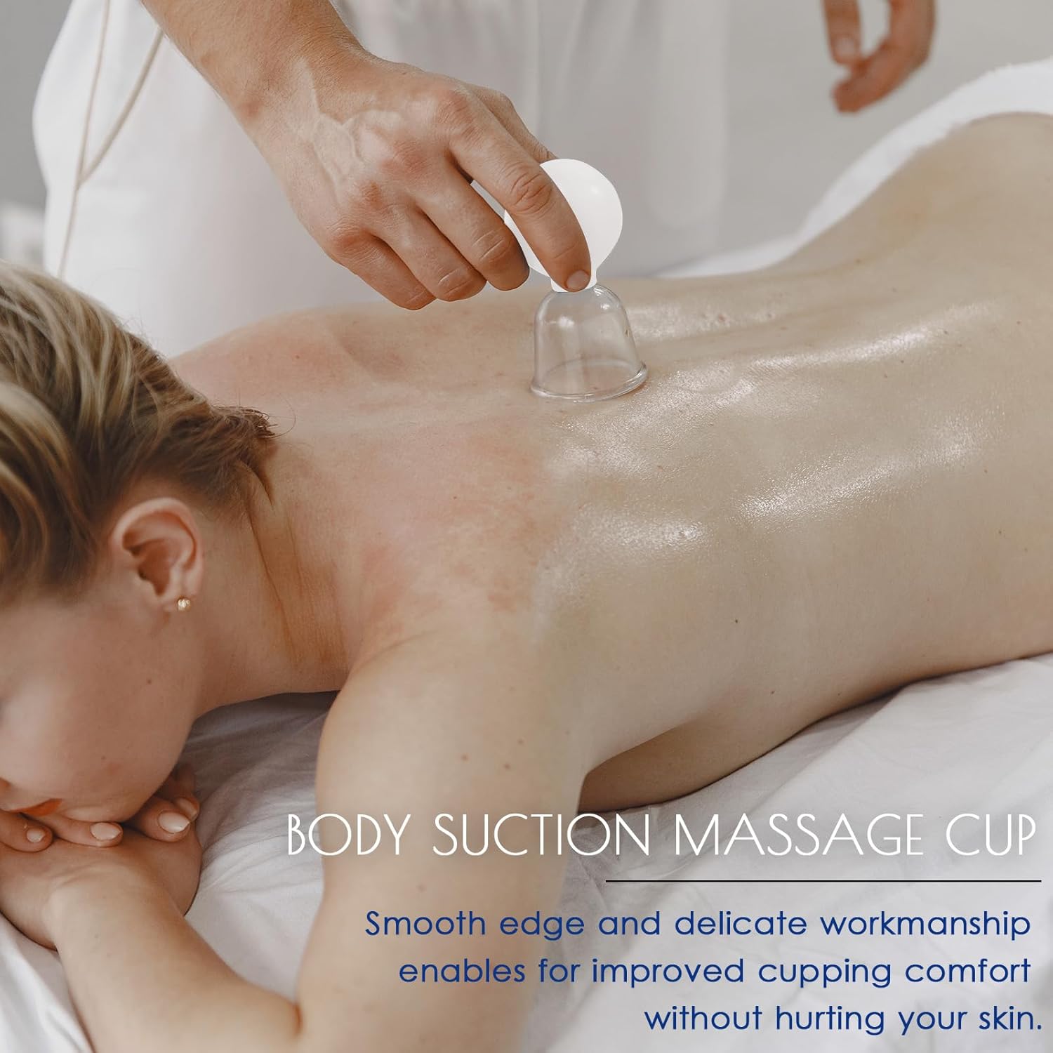 4PCS Glass Facial Cupping Set, Anti Aging Face Cupping Cups for Face & Neck Lift, Glowing Skin - Rejuvenation, Lymphatic Drainage, Facial Vacuum Suction Cups (White) - Image 6