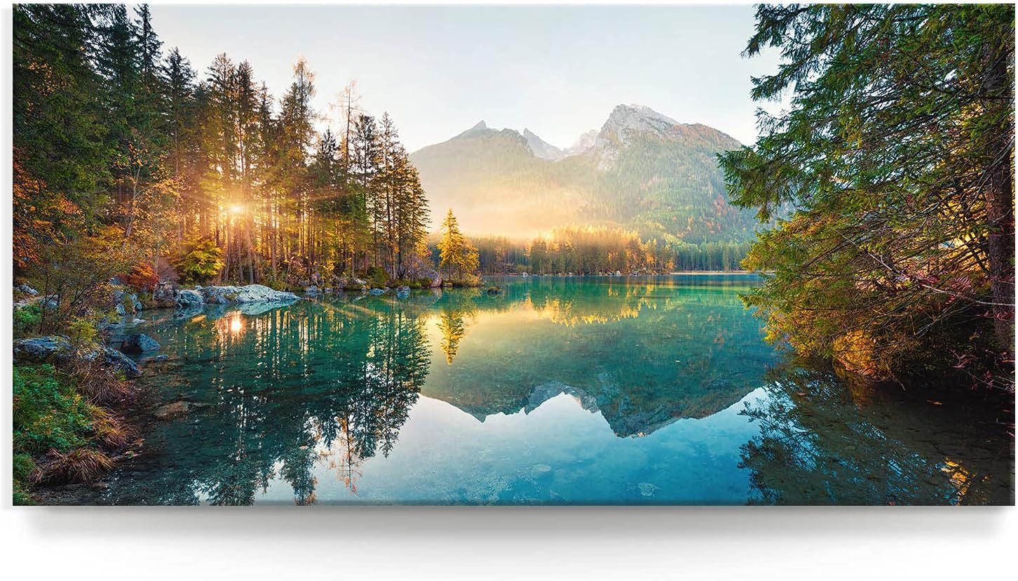 Leinwandbild Panorama Dämmerung über den Wolken