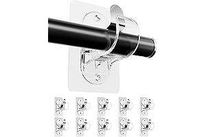 10-Pack Adhesive Curtain Rod Bracket: Simplicity at its Finest