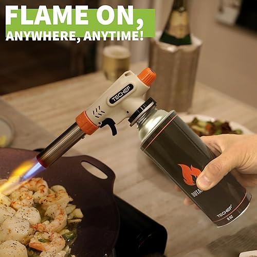 Miniatura 3 de COOKKING Paquete de 4 cilindros de combustible de butano de 8 onzas con sistema de seguridad dual para estufa de gas portátil, estufas de