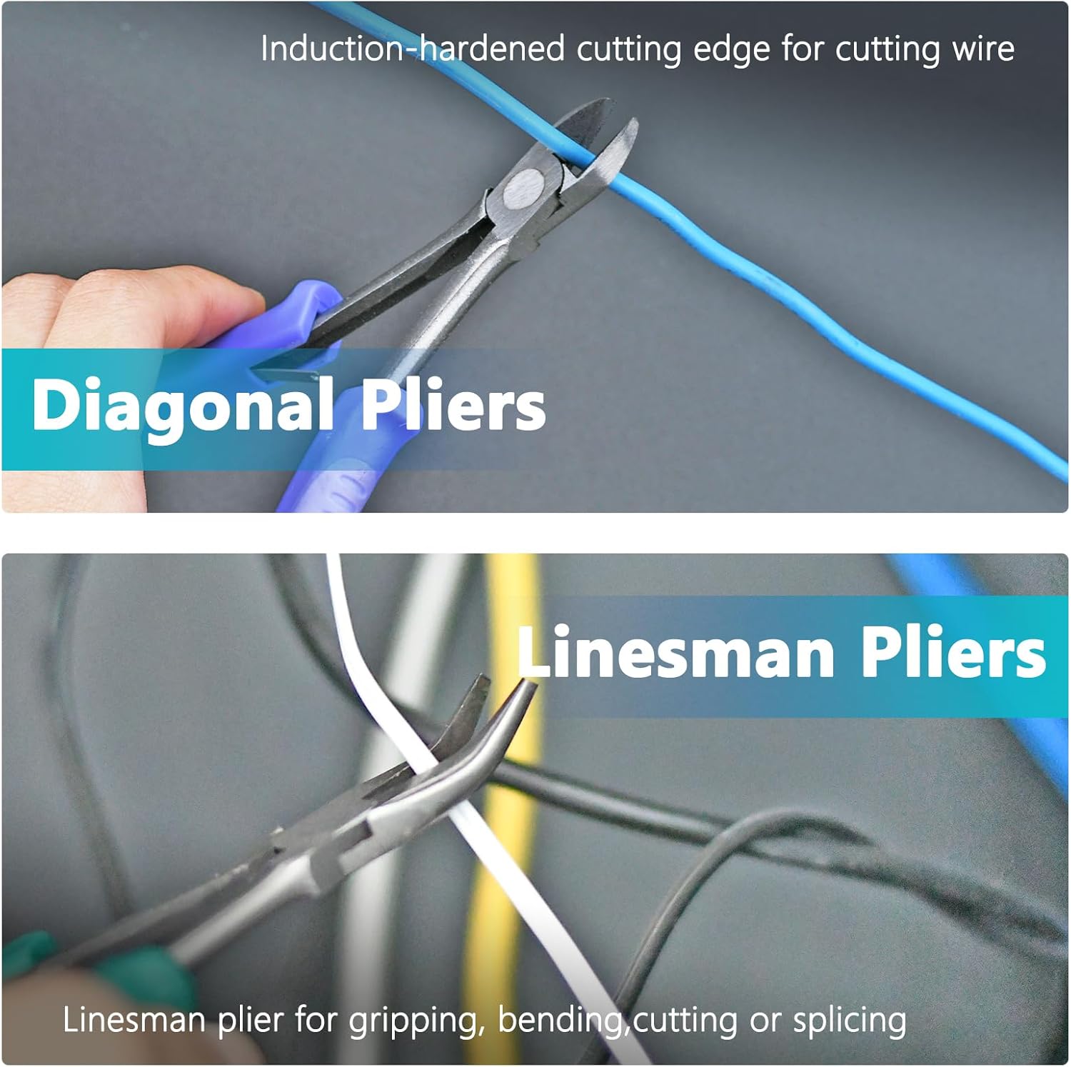 4 Pcs Jewelry Pliers Tool Set, Jewelry Making Pliers Tool Set with Round Nose Pliers, Needle Nose Pliers, Wire Cutters and Bent Nose Pliers for Jewelry Making Beading Repair and Crafts