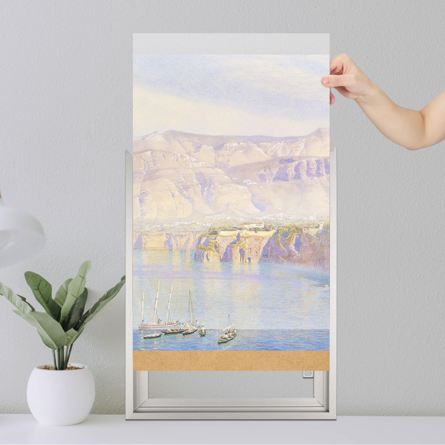 30x40 Inch Poster Frames 2PCS, Plexiglass, Silver Aluminum Snap Frame, Front-loading Frame for Wall