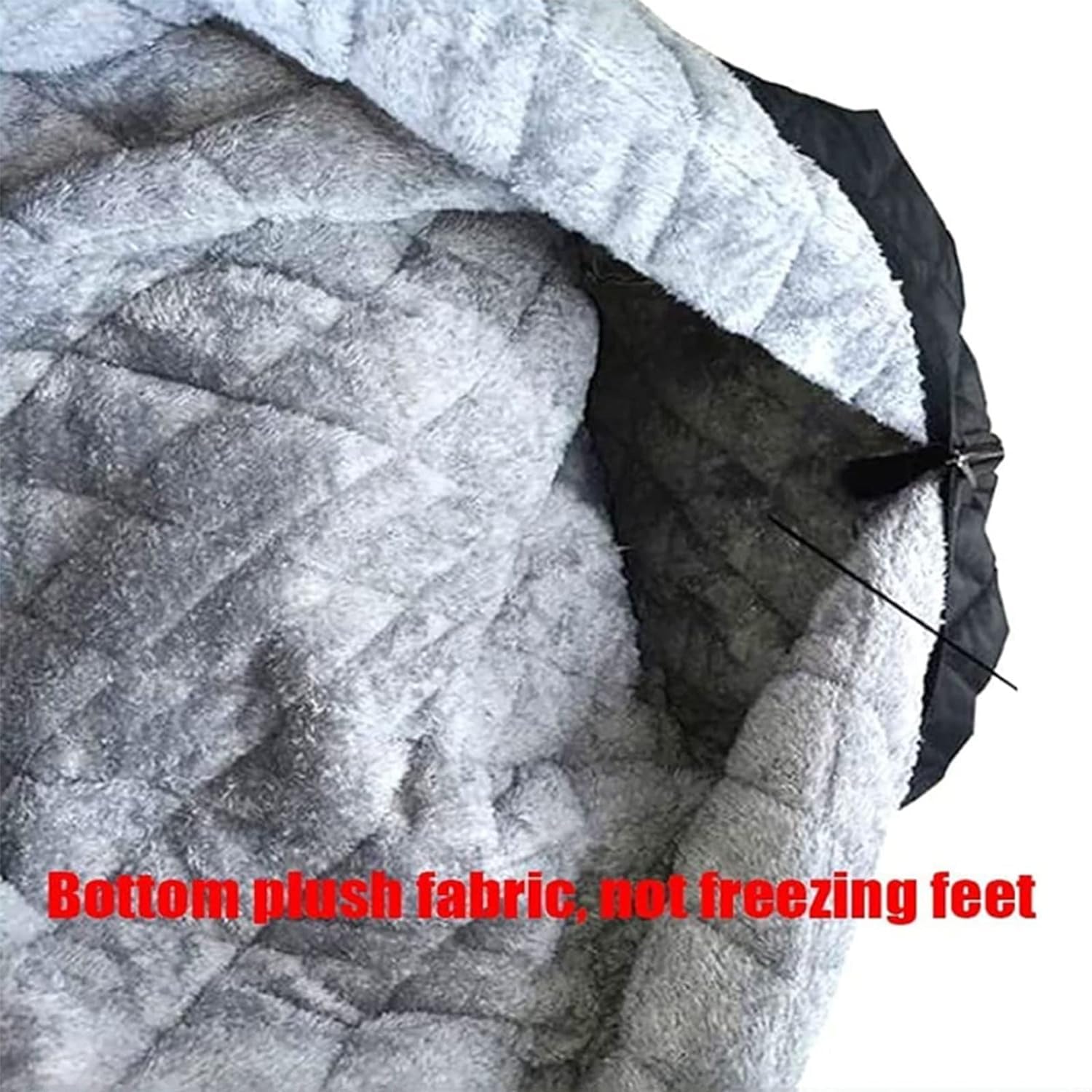 Manta para Silla de Ruedas, Manta para piernas, Resistente al Viento, Forro Polar, acogedora, con Cremallera para la Parte Inferior del Cuerpo.