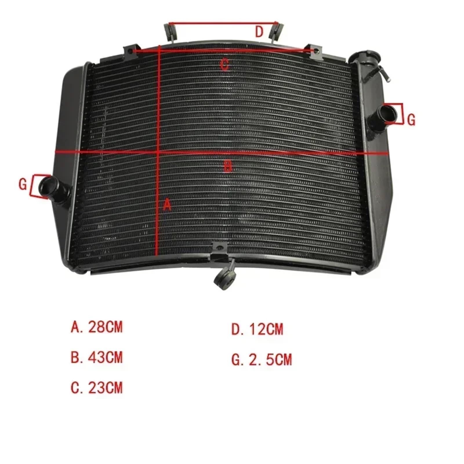 Wasserkühler Fit Für Kawasaki Motorrad Ninja ZX-6R ZX6R ZX600 ZX636 2009 2010 2011 2012 2013 Aluminium Kühler Kühlung Kühler Kühlerschutzgitter