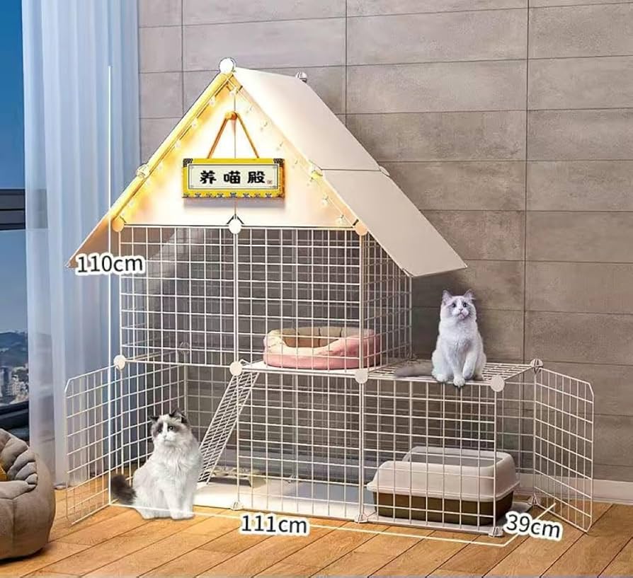 猫用キャットケージ ハンモック付き 111cm 猫用キャットケージ ハンモック付き 111cm Amazon.co.jp: 猫