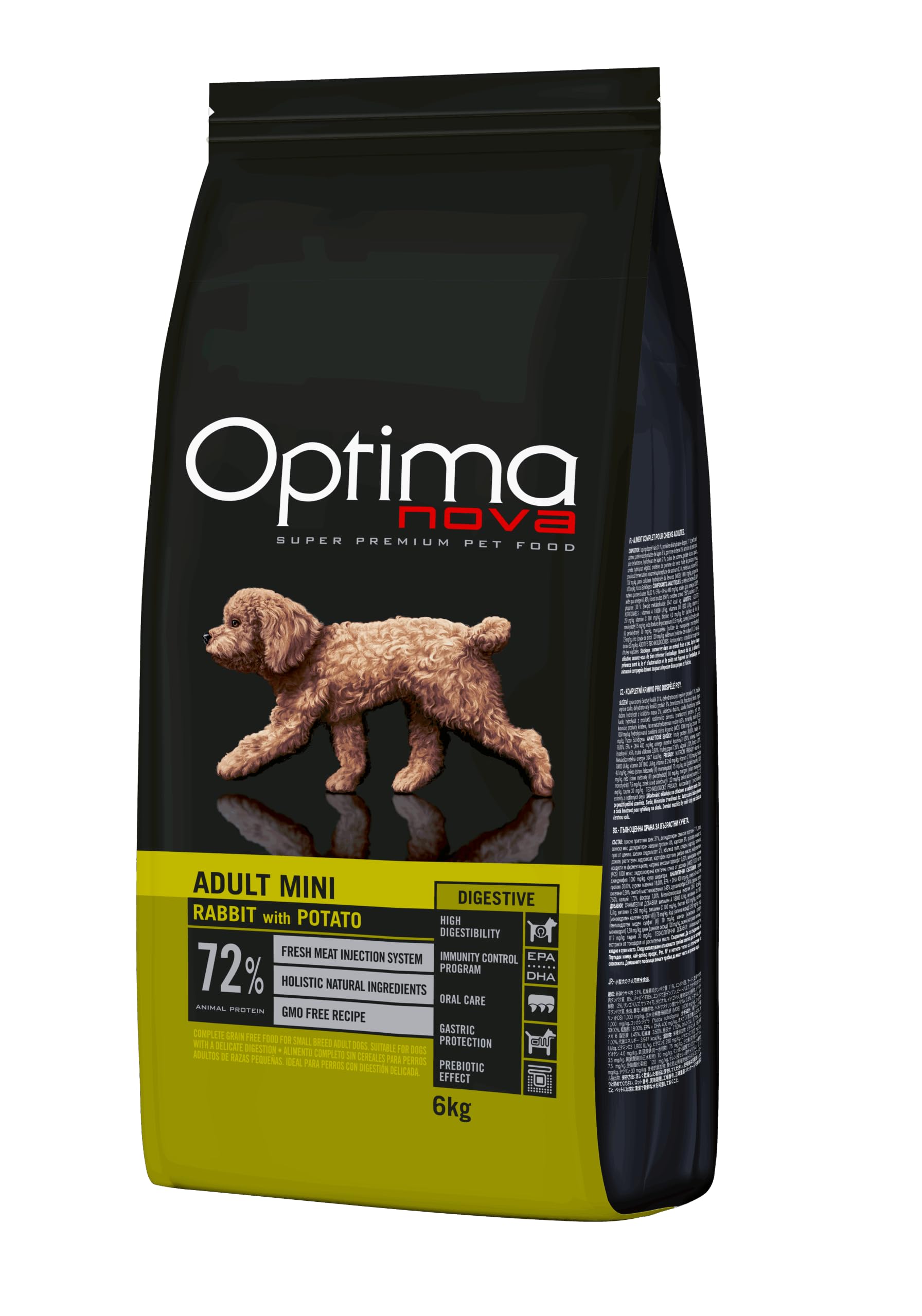 Optima Nova Dorosły Mini Digestive Rabbit & Ziemniak Free (6 kg)