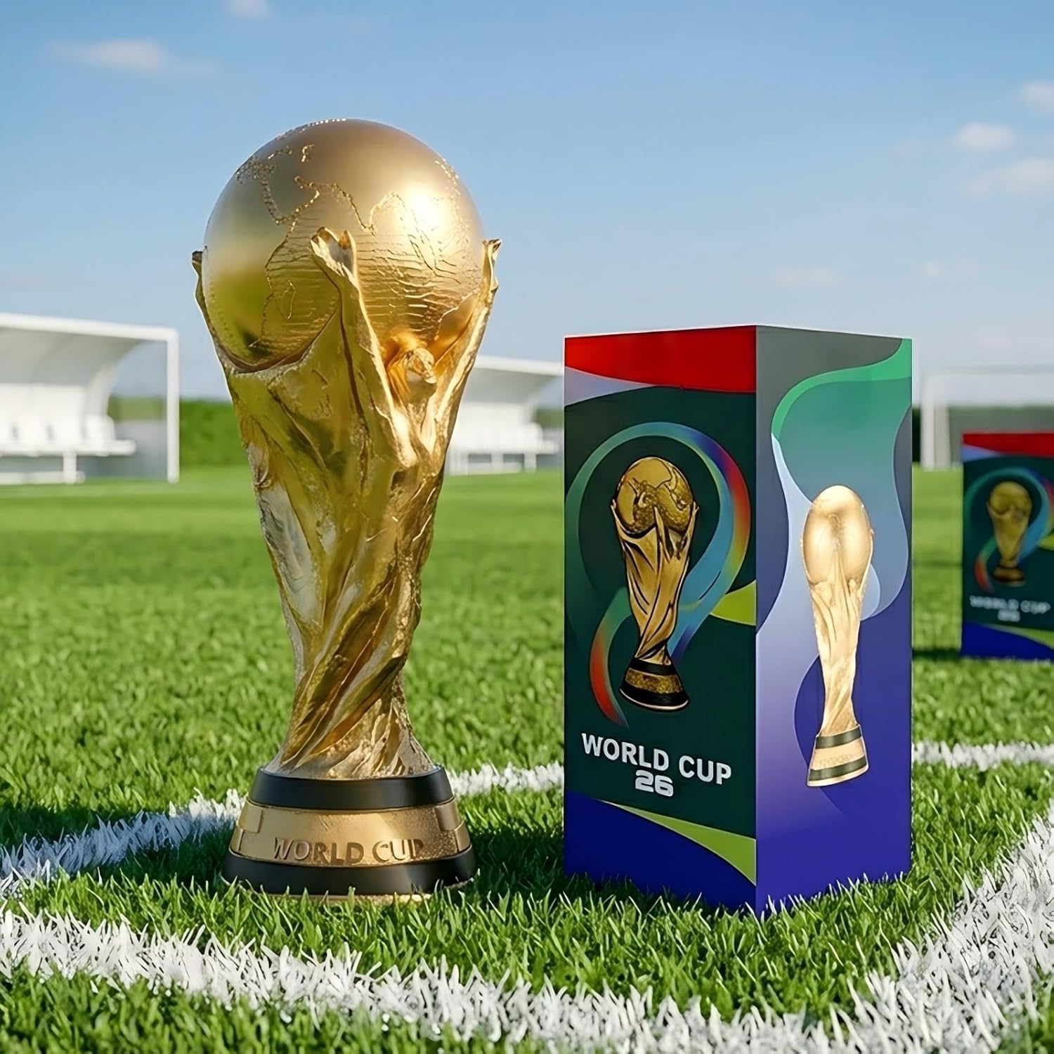 Amazon.co.jp: 2026年ワールドカップトロフィーレプリカ、サッカー