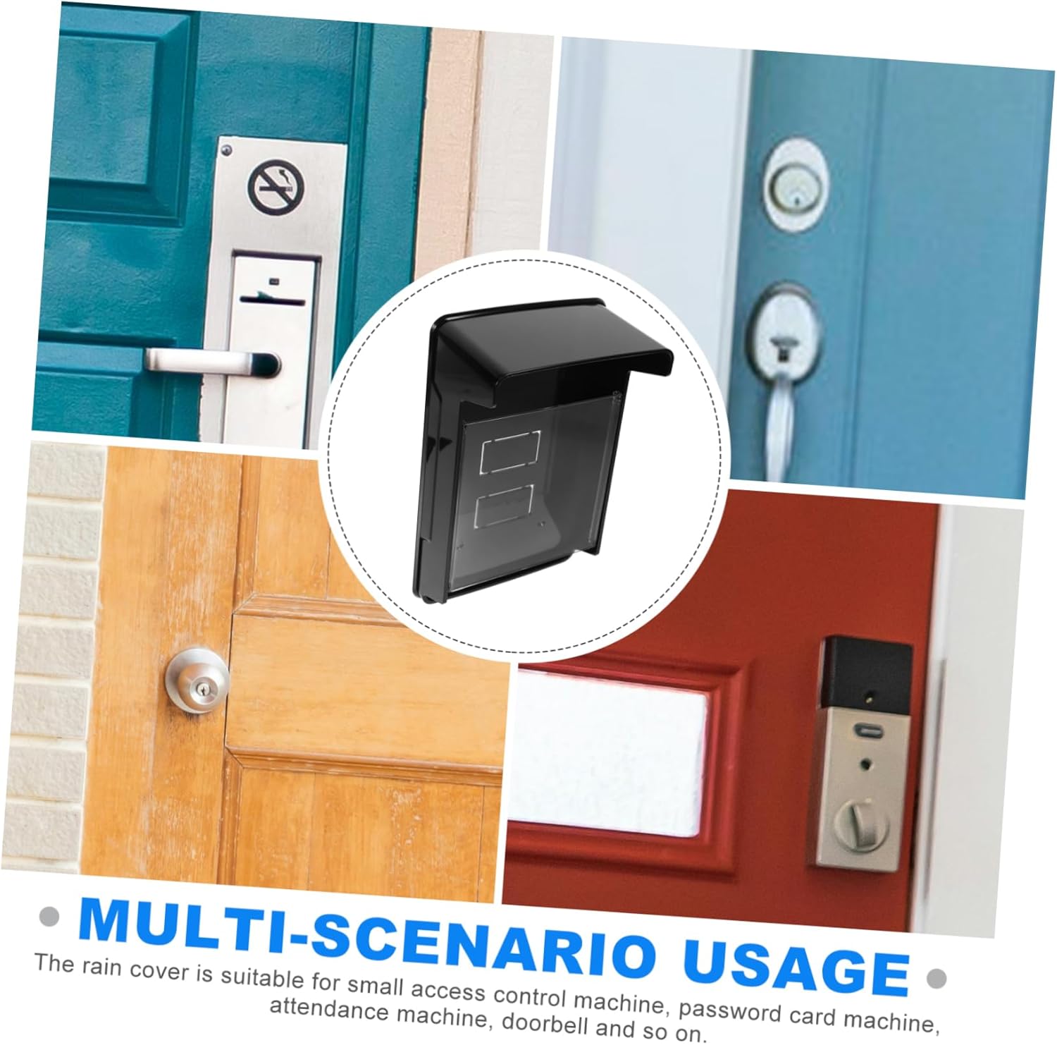 POPETPOP 5pcs Protective Doorbell Cover Rainproof Shell for Outdoor Use Easy to Install for Door Access and Attendance Machines