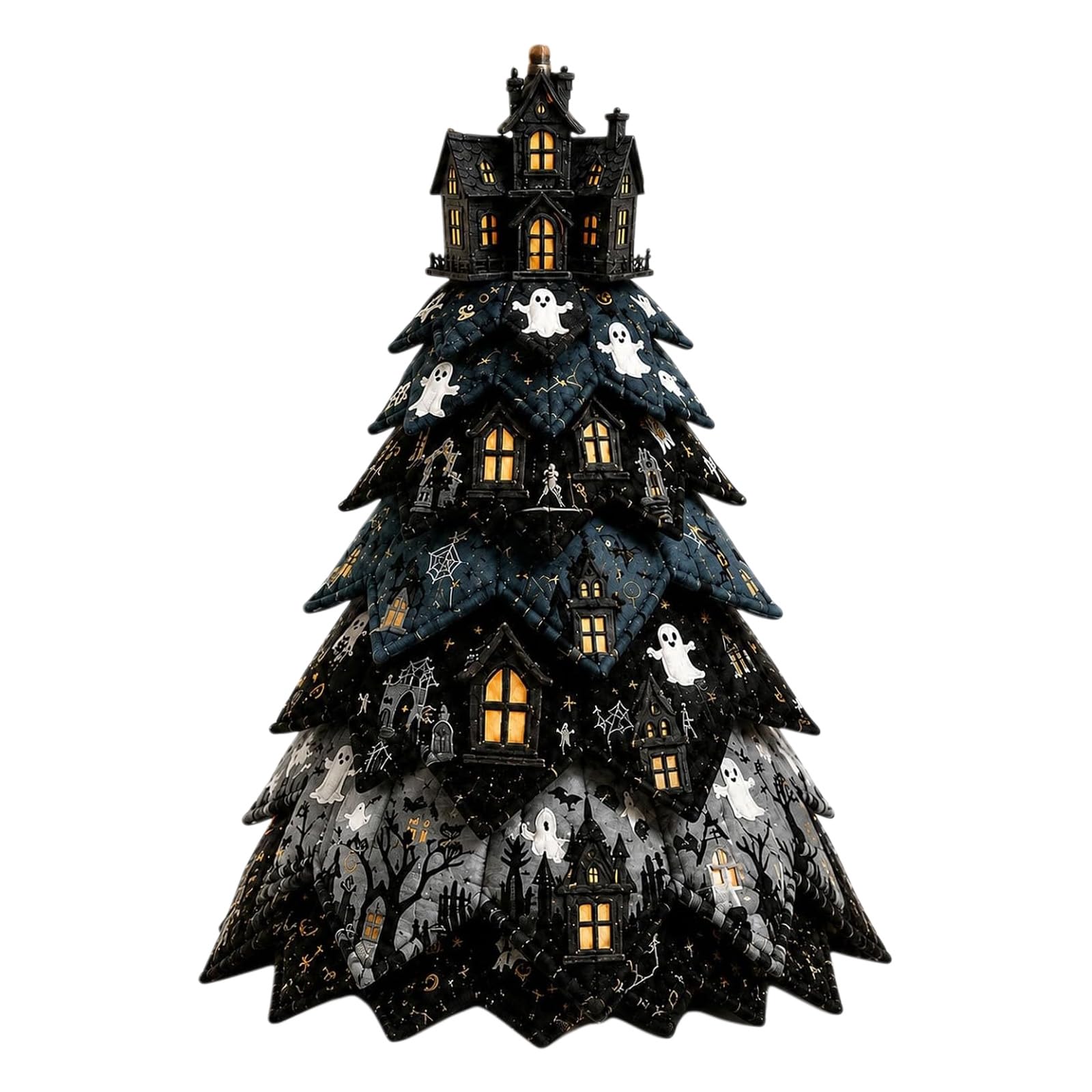 DIY Halloween Quilted Fabric Tree Kit | Halloween Quilt Kits for Beginners