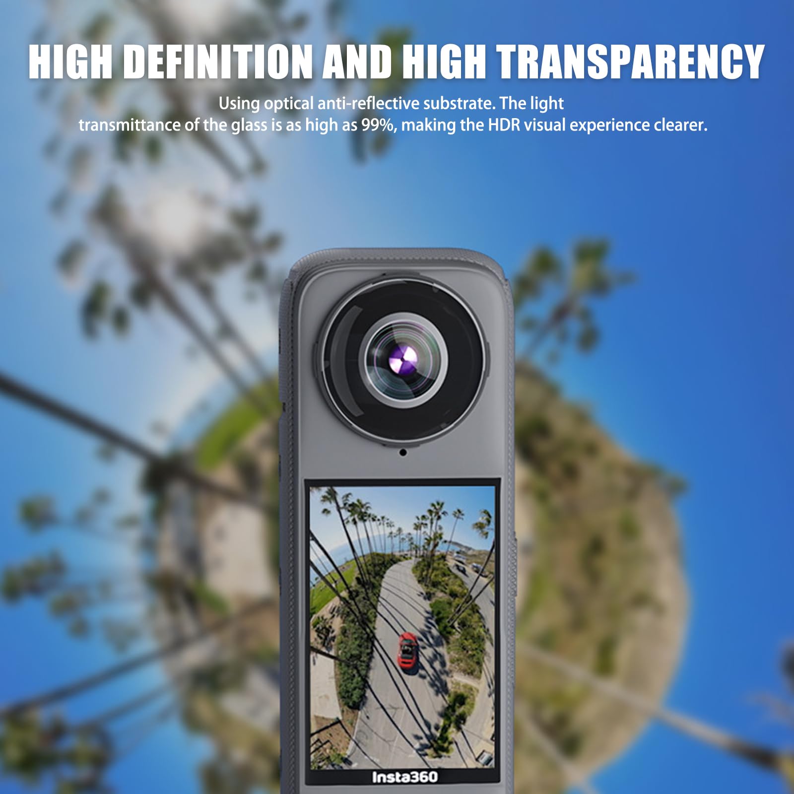 2 Stück Premium Linsenschutz Für Insta360 X4 – Kratzfeste Schutzabdeckungen, Drehbar, Mit Anti-Fingerprint, Einfach Zu Montieren