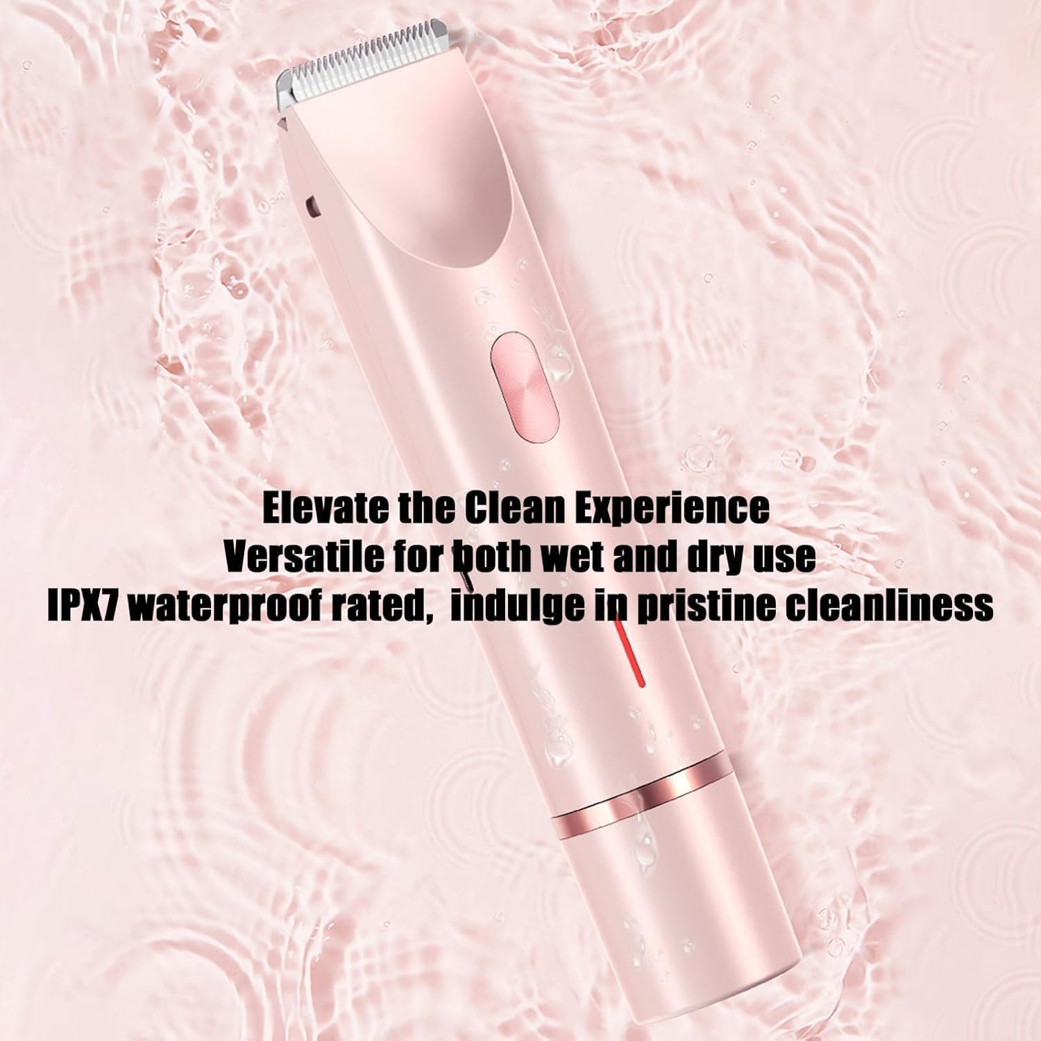 Glow Aura - Rasoio elettrico da donna, per la rasatura dei capelli, impermeabile, per donne bagnate e asciutte, per gambe, braccia, ascelle (2 pezzi)