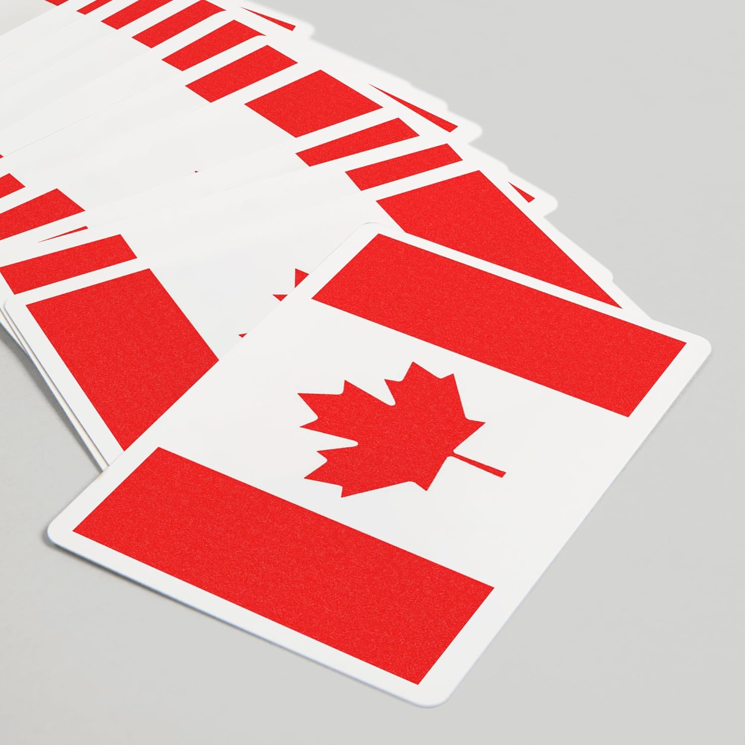 Canada Country Flag, Letterpress, 52 Playing Cards for Adults, Poker Size Card Deck