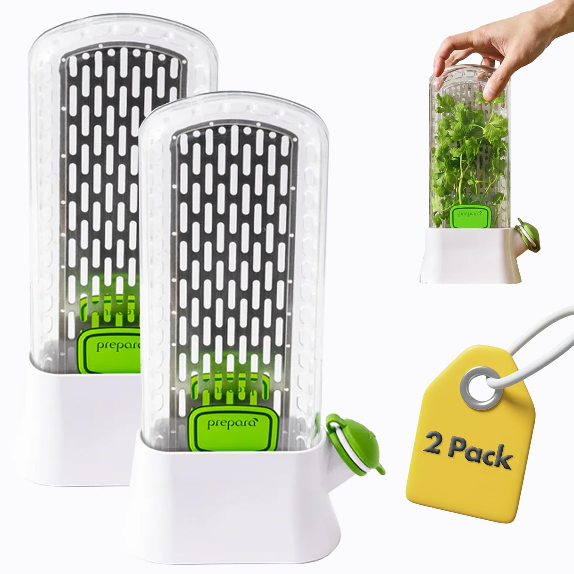 Amazon.com: Prepara Herb Savor Deluxe Fresh Herb Keeper - Compact
