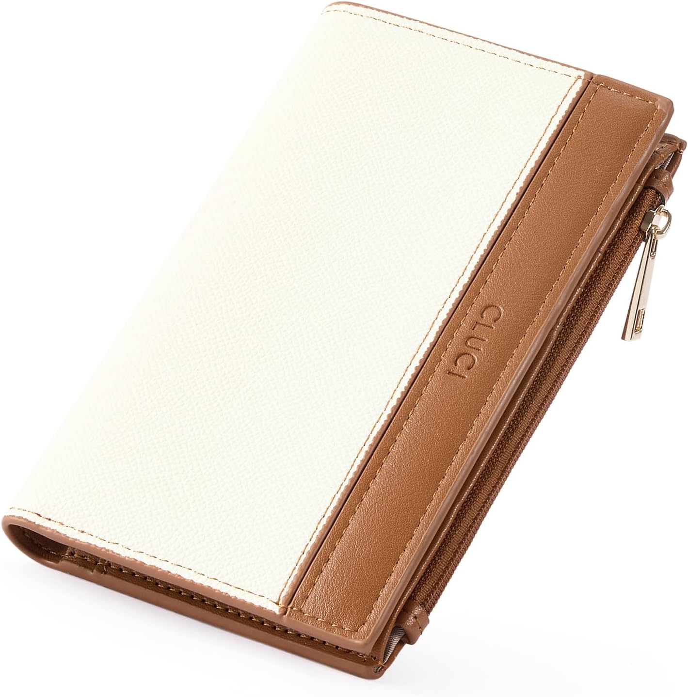 CLUCI Large Capacity Wristlet Purse for Women Bundles with Small Wallet for Women