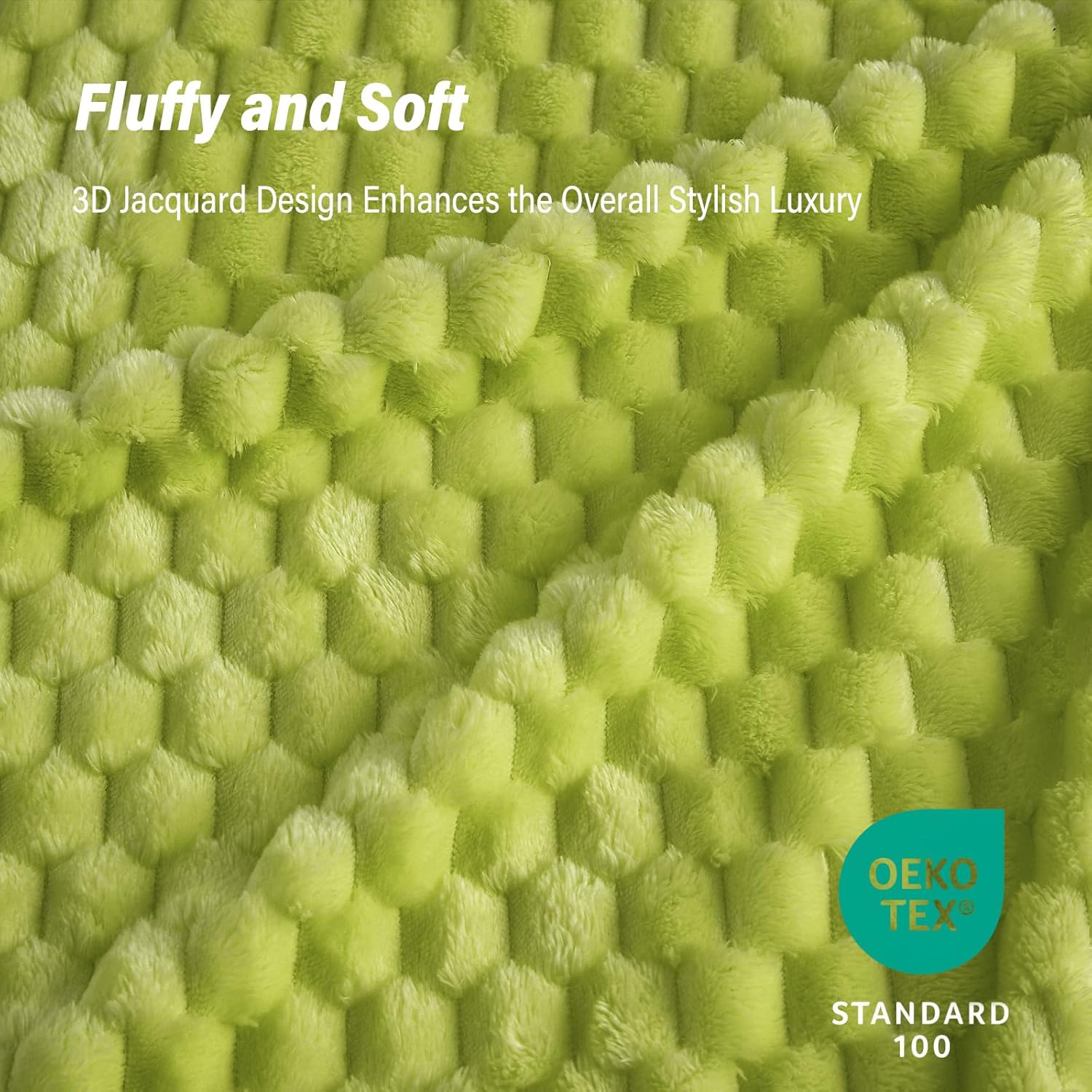 Bnuitland Fruit Green Flannel Throw Blanket (50X40 inches), 300 GSM Fleece Cozy Warm Soft Lightweight Bed Sofa Blanket for Babys and Pets, Suitable for All Seasons - Image 4