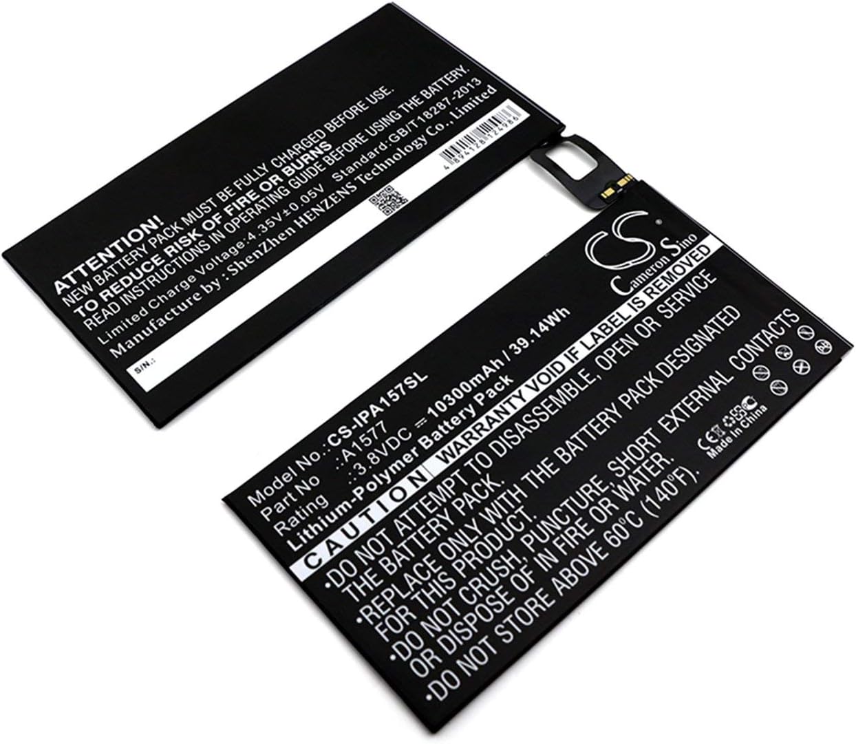 VI VINTRONS Battery for Apple A1584, iPad Pro, iPad Pro 12.9,