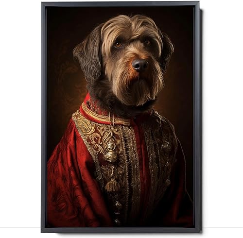Miniatura 1135 de Thuan Chow Chow Retrato de mascota con disfraz real de perro en un disfraz retrato de perro con vestimenta Retrato medieval de mascota retrato
