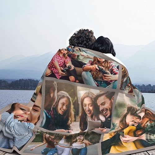 Miniatura 6 de Manta personalizada con foto, manta personalizada con foto para bebé, madre, padre, adultos, amigos, amantes, perros, mascotas, en cumpleaños,
