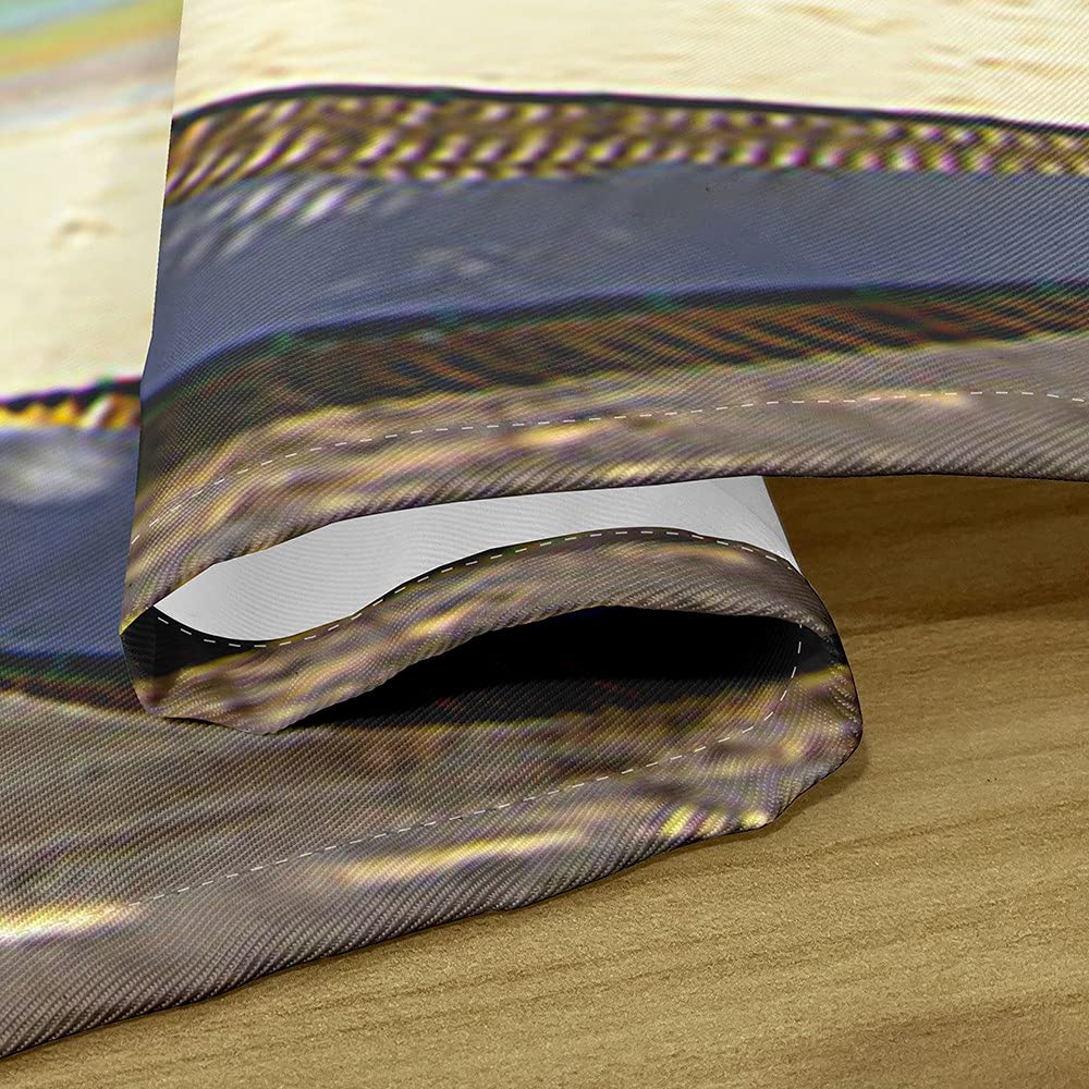 60x60cm Tribu AfricaineNappe Ronde Impermeable, 3D Imprimé Anti Tache Nappe De Table De