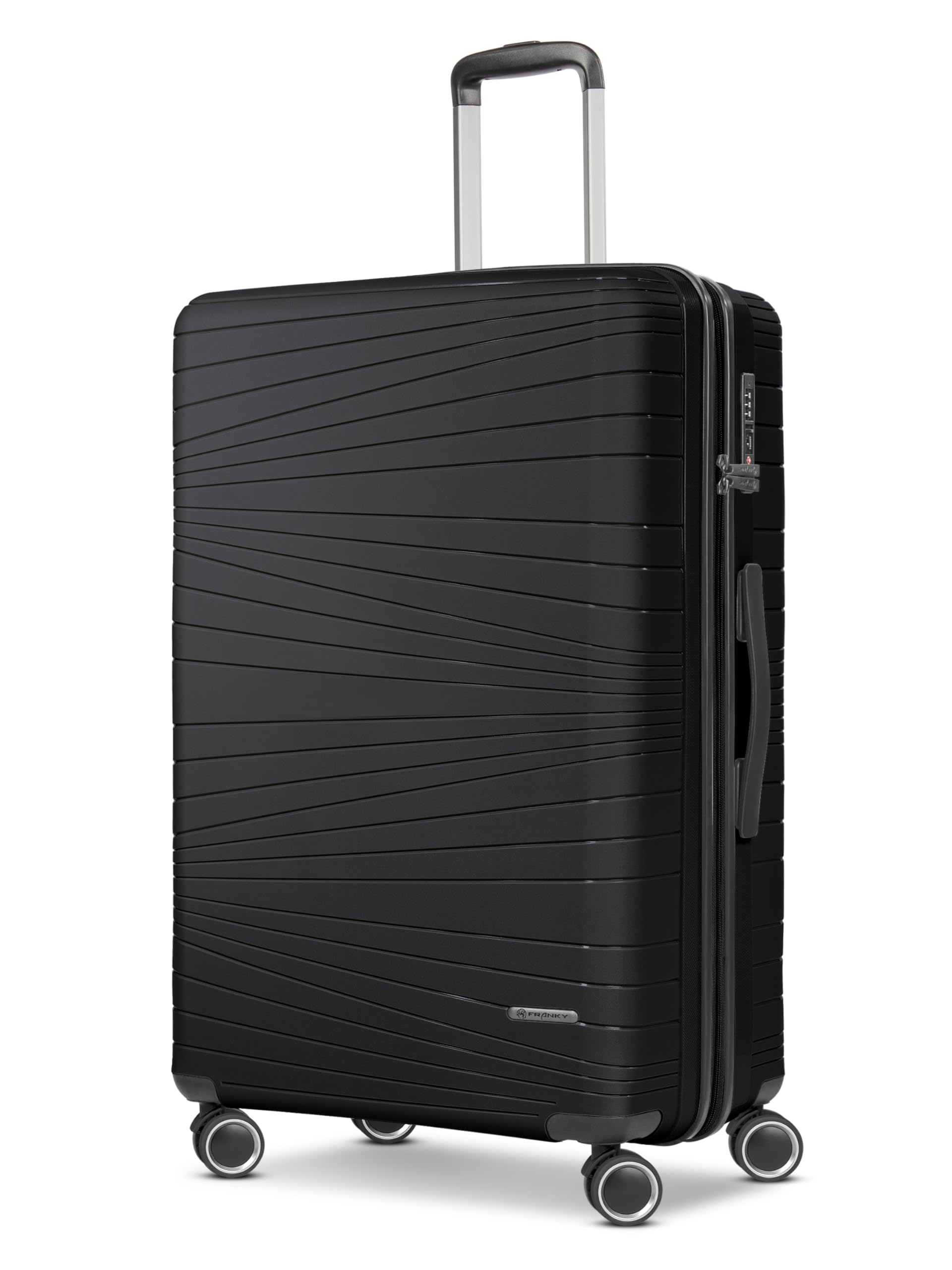 Franky Dallas 3.0 Hartschalen-Trolley mit 4 Rollen 75cm | Ausgestattet mit TSA-Schloss, Leicht | Carry on Luggage für Männer-Frauen - Ideal für Flug-Geschäftsreisen