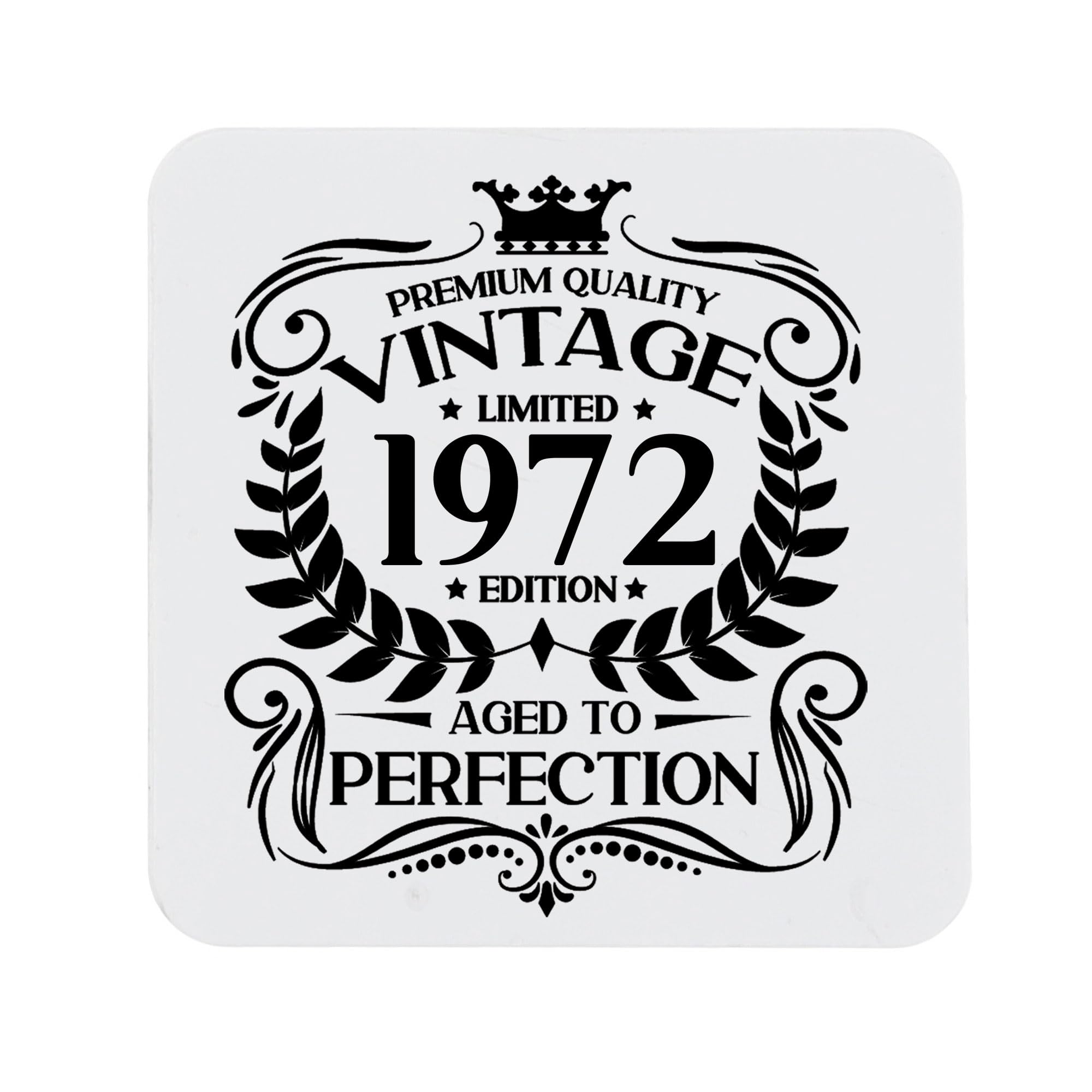 80th Birthday Gift for Men Vintage 1946 Aged to Perfection Engraved Slate Coaster Present for 80 Year Old Etched Natural Slate Placemat (Round Slate) — view 31