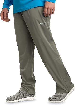 Whitewater Fishing Mens Packable Rain Pants, Lightweight Waterproof Rain Gear