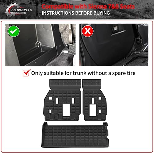 Vista 137 de Alfombrilla de carga compatible con Nissan Pathfinder 2022-2024 2025, forro de carga TPE para todo tipo de clima, accesorios Pathfinder 2023