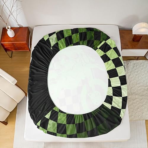 Miniatura 4 de Juego de sábanas bajeras de motocross para niños, juego de sábanas bajeras de motocross tamaño matrimonial, ropa de cama de búfalo blanco y negro,