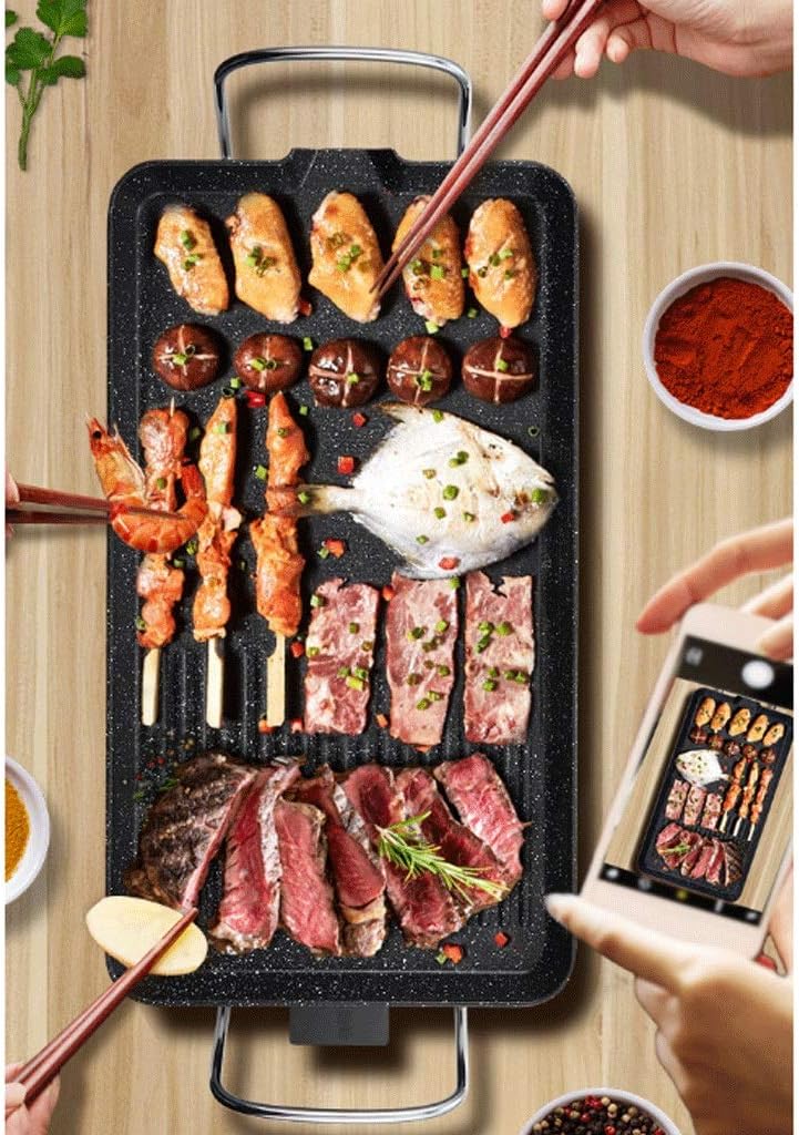 Electric baking pan, partition baking pan, automatic constant temperature, and safety