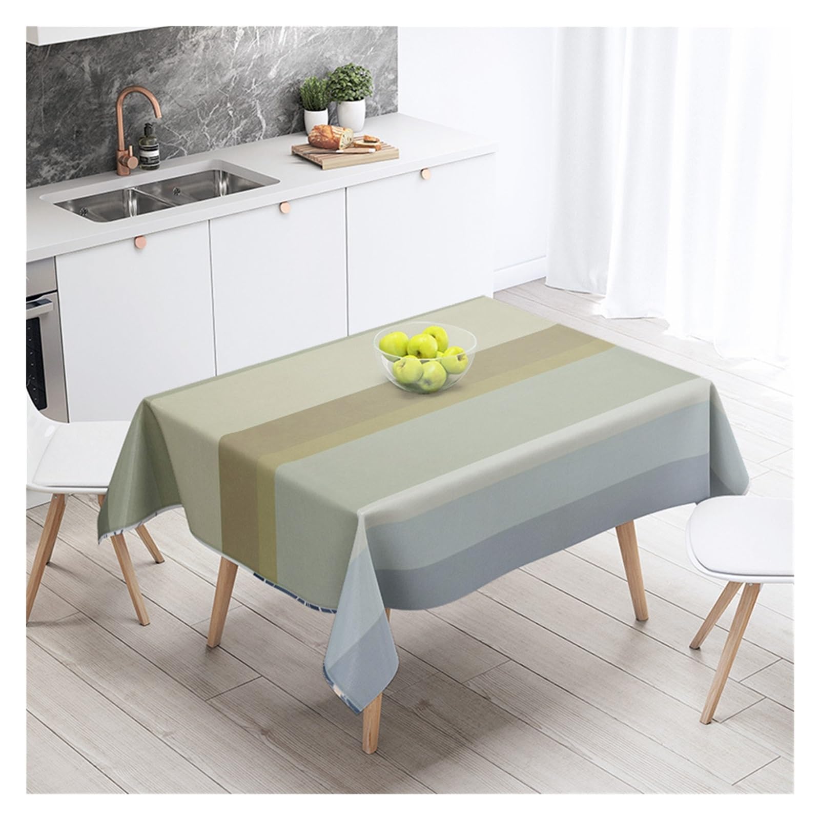 BDFJEDS Waterproof Tablecloth Minimalist Geometric Tablecloth Machine Washable Dining Household Living Room Decorative(Color8,140X200)