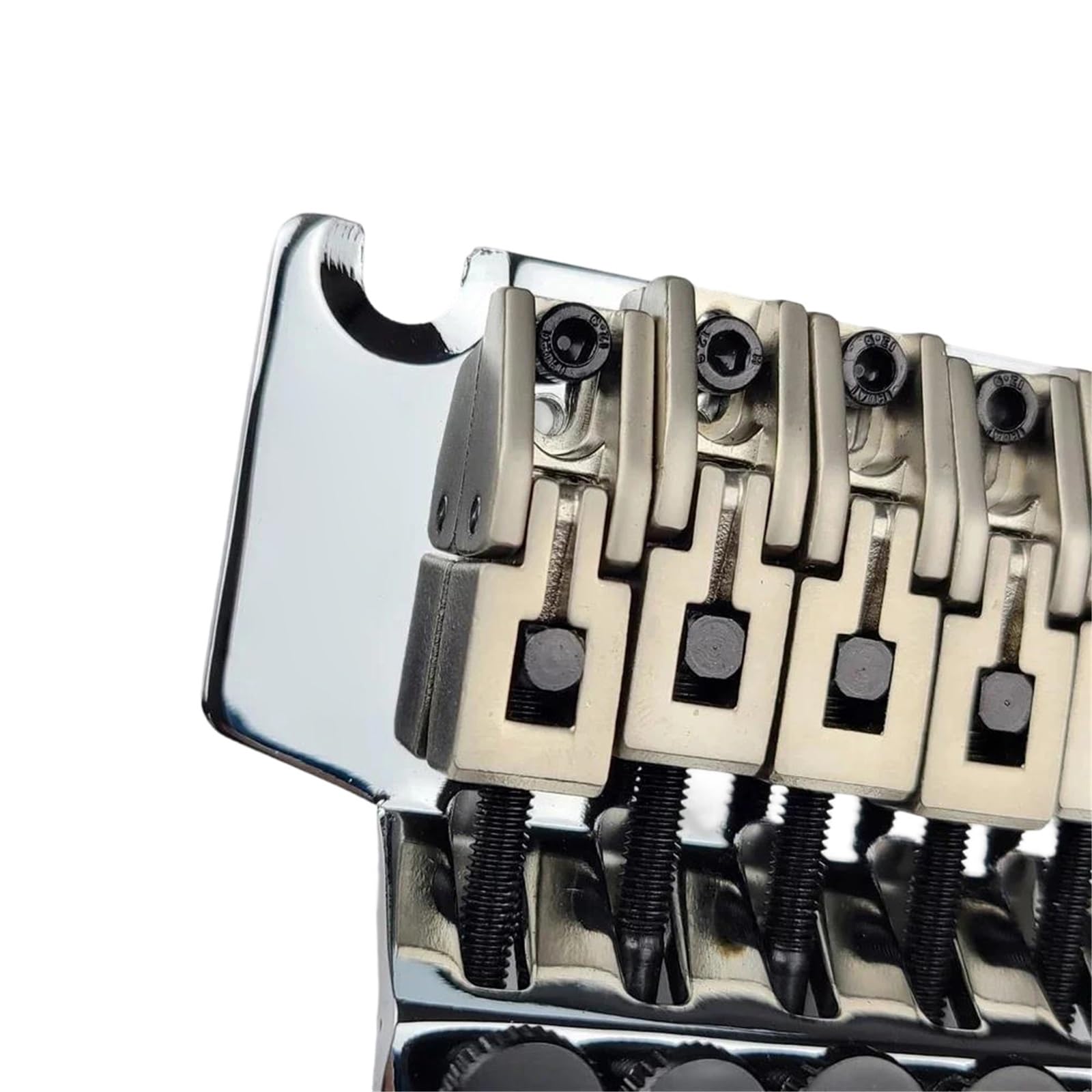 Mostek Gitarowy 6 Strunowa Gitara Elektryczna Z Podwójnym Blokowaniem Mostka Tremolo 42mm Nakrętka R2 Chromowane Części Zamienne
