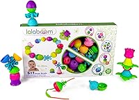 Vista 1 de Lalaboom 36 piezas de cuentas para bebé – Montessori educativo forma y color STEM juguete de construcción de 10 meses a 3 años - BL300, multicolor